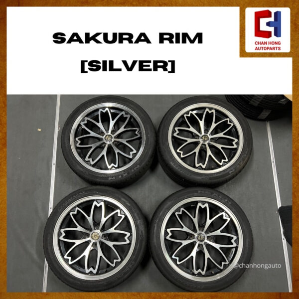 SAKURA Rim 15” 16” 17” [Silver][Original from Japan][Used]