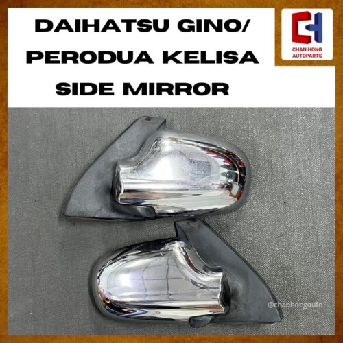 Daihatsu Mira Gino L700 / Perodua Kelisa Side Mirror [5 Pins][Auto Flip][Chrome][Original from Japan][Used]