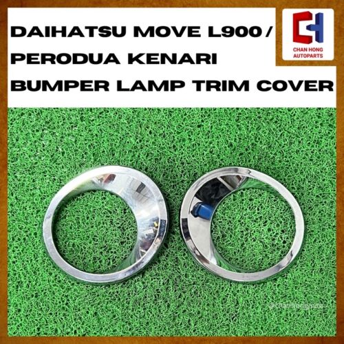 Daihatsu Move L900/Perodua Kenari Rear Bumper Lamp Chrome Trim Cover Garnish [Original from Japan][Used]