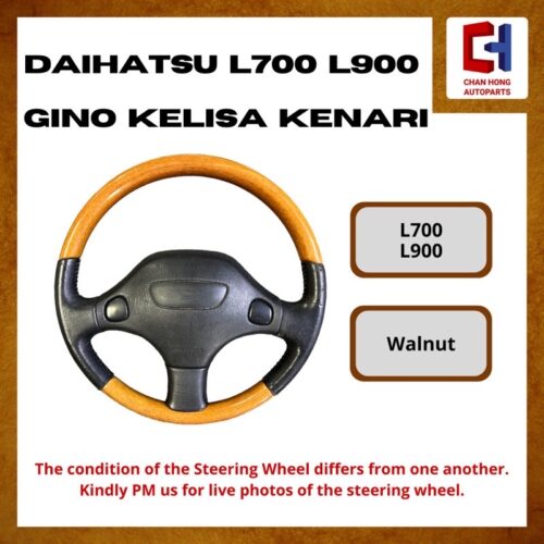 Daihatsu L700 L900 Steering Wheel Walnut Gino Kelisa Kenari [Original from Japan][Used]