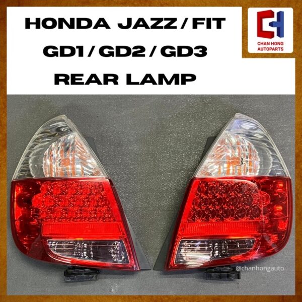 Honda Jazz/Fit GD1/GD2/GD3 Rear Lamp [CLEAR][Ichikoh 4995][Original from Japan][Used]