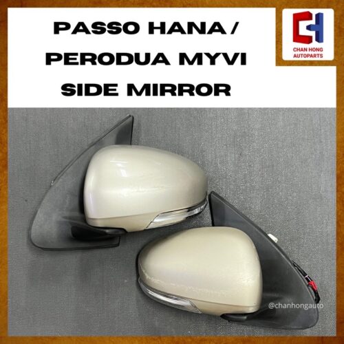 Passo Hana/Perodua Myvi Lagi Best Side Mirror [7 Pins][Auto Flip][Signal Lamp][Original from Japan][Used]