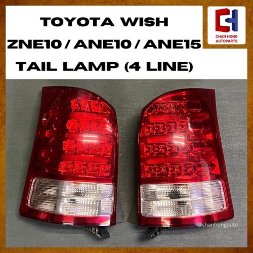 Toyota Wish ZNE10/ANE10/ANE15 Tail Lamp [4 Line][68-14][Original from Japan][Used]