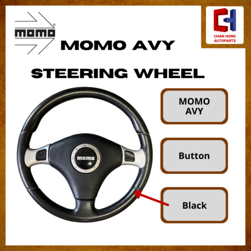 MOMO Avy Steering Wheel [Button][Black][Original from Japan][Used]