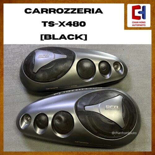 Pioneer Carrozzeria TS-X480 Sealed Type 4-Way Speaker System [Speaker Bantal] [Black] [Original from Japan][Used]