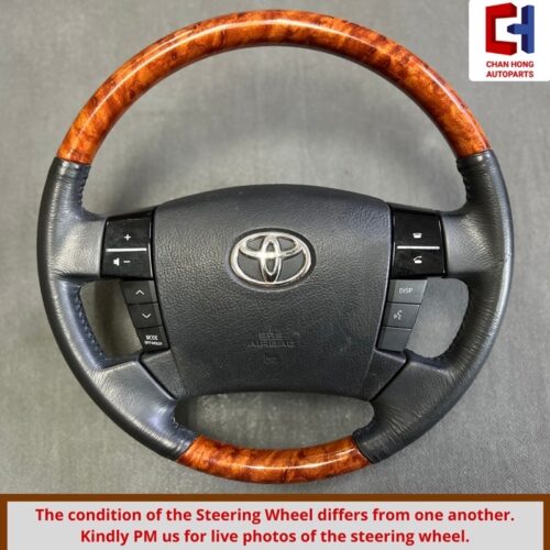 Toyota Mark X GRX120 Multifunction Steering Wheel Walnut [Original from Japan]