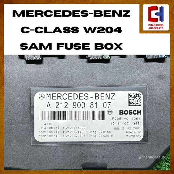 Mercedes-Benz C-Class W204 / E-CLASS W212 SAM Fuse Box [A2129008107][Original from Hungary][Used] - Image 2