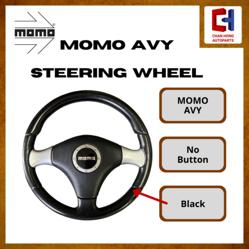 MOMO Avy Steering Wheel [No Button][Black][Original from Japan][Used]