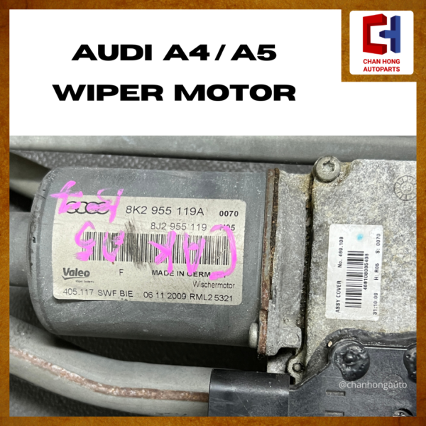 Audi A4 / A5 Wiper Motor [8K2955119A][Original from Germany][Used] - Image 4