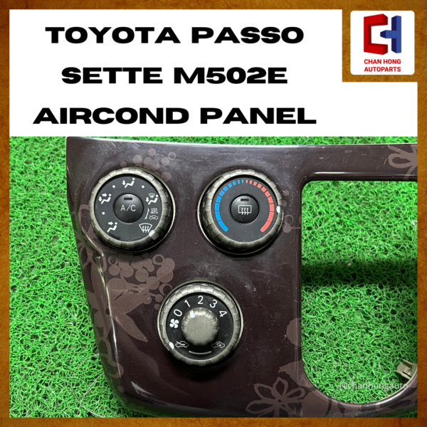 Toyota Passo Sette M502E Aircond Panel [55406-B1170][Original from Japan][Used] - Image 2