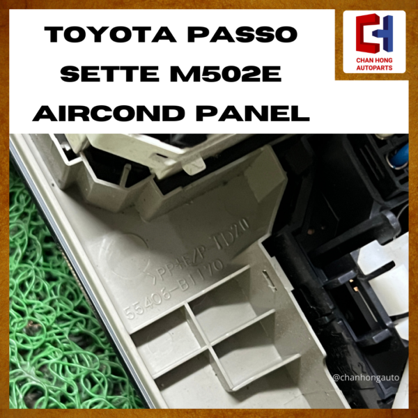 Toyota Passo Sette M502E Aircond Panel [55406-B1170][Original from Japan][Used] - Image 4