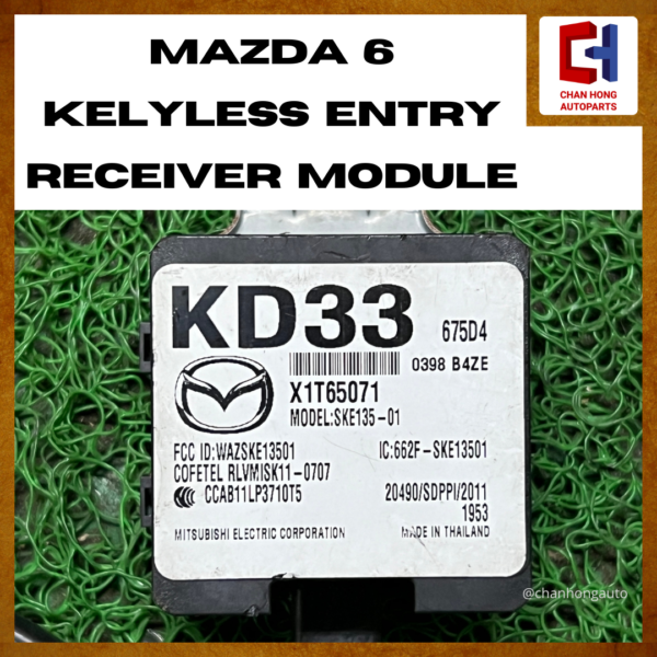 Mazda 6 Keyless Entry Receiver Module Unit [KD33 675D4][Original from Thailand][Used] - Image 2