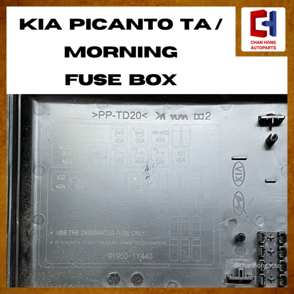 Kia Picanto TA / Morning Fuse Box [91950-1Y710][Original from South Korea][Used] - Image 7