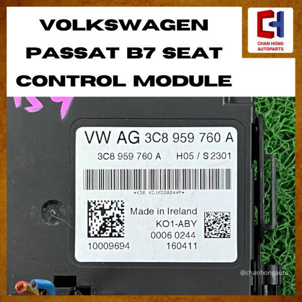 Volkswagen Passat B7 Seat Control Module [3C8959760A][Original from Ireland][Used] - Image 2