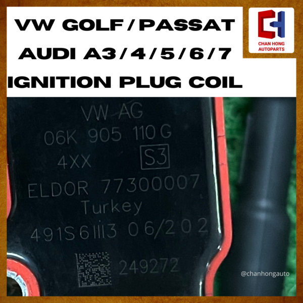 Volkswagen Golf / Passat / Audi A3/4/5/6/7 Ignition Plug Coil [06K905110G][Original from Turkey][Used] - Image 5