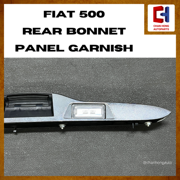 Fiat 500 Rear Bonnet Panel Garnish [Used] - Image 6