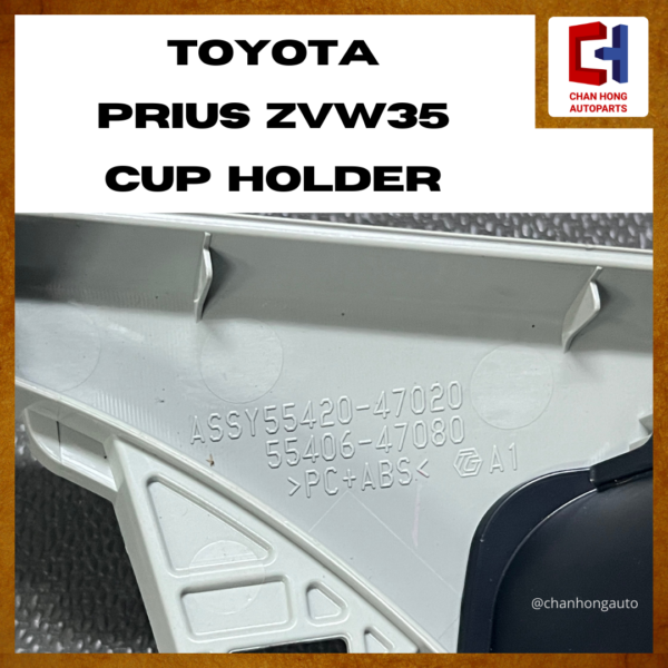 Toyota Prius ZVW35 Cup Holder [55620-47020][Original from Japan][Used] - Image 5