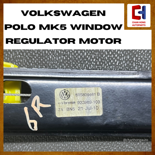 Volkswagen Polo MK5 Window Regulator Motor [6R0959811F][Original from Germany][Used] - Image 7