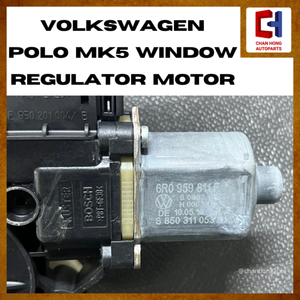 Volkswagen Polo MK5 Window Regulator Motor [6R0959811F][Original from Germany][Used] - Image 4