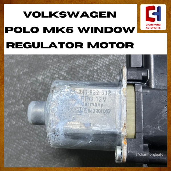 Volkswagen Polo MK5 Window Regulator Motor [6R0959811F][Original from Germany][Used] - Image 6