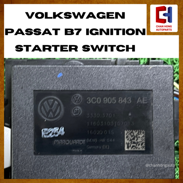 Volkswagen Passat B7 Ignition Starter Switch [3C0905843][Original from Germany][Used] - Image 2