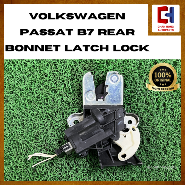 Volkswagen Passat B7 Rear Bonnet Latch Lock [4F5827505D][Original from Czechia][Used]