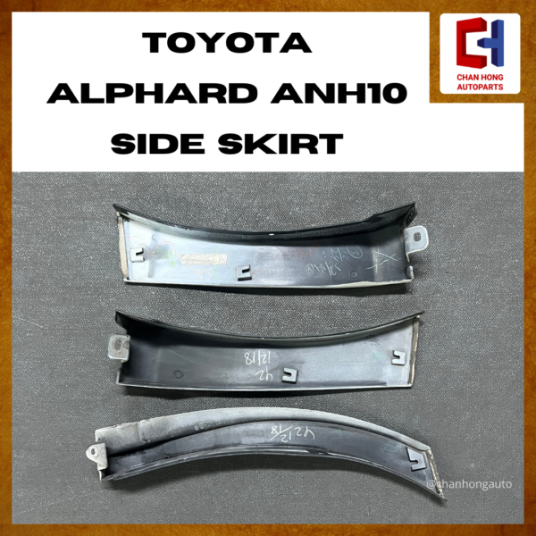 Toyota Alphard ANH10 Side Skirt [76912-58010 / 76911-58010 / 76917-58010][Original from Japan][Used] - Image 2