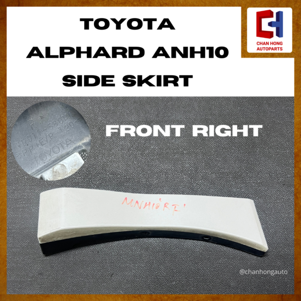 Toyota Alphard ANH10 Side Skirt [76912-58010 / 76911-58010 / 76917-58010][Original from Japan][Used] - Image 4