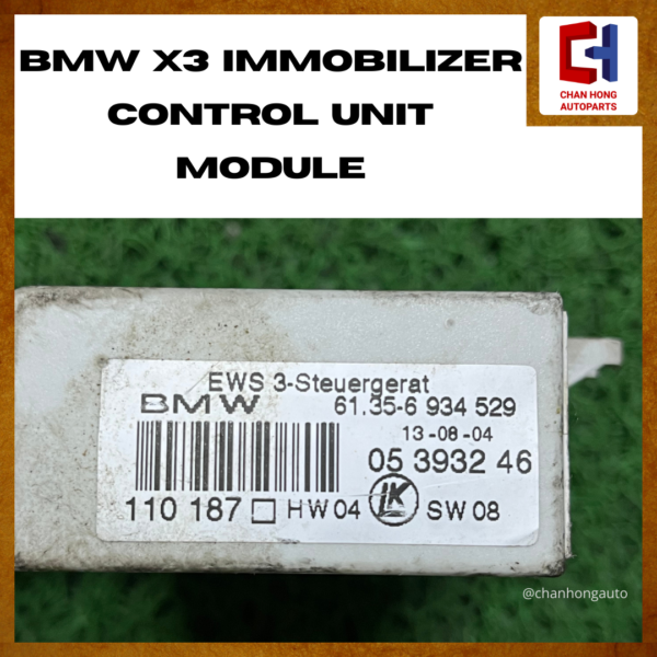 BMW X3 Immobilizer Control Unit Module [05393246][Original from Germany][Used] - Image 3