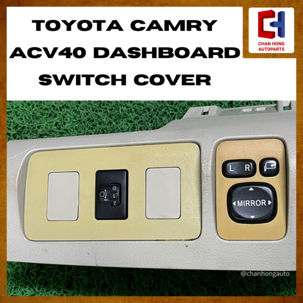 Toyota Camry ACV40 Dashboard Switch Cover [5530106060][Original from Thailand][Used] - Image 2