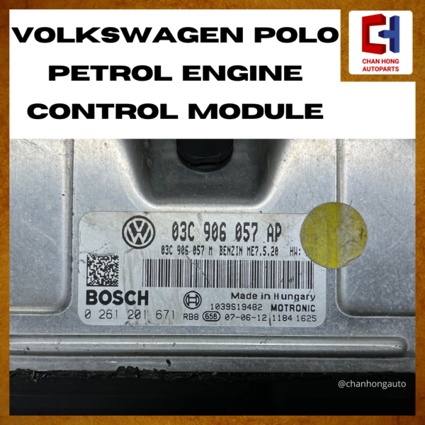 Volkswagen Polo Petrol Engine Control Module Unit [03C906057][Original from Hungary][Used] - Image 2