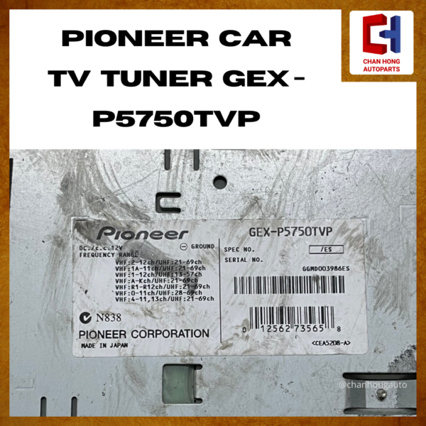 Pioneer Car Tv Tuner Gex-P5750TVP [Original from Japan][Used] - Image 2