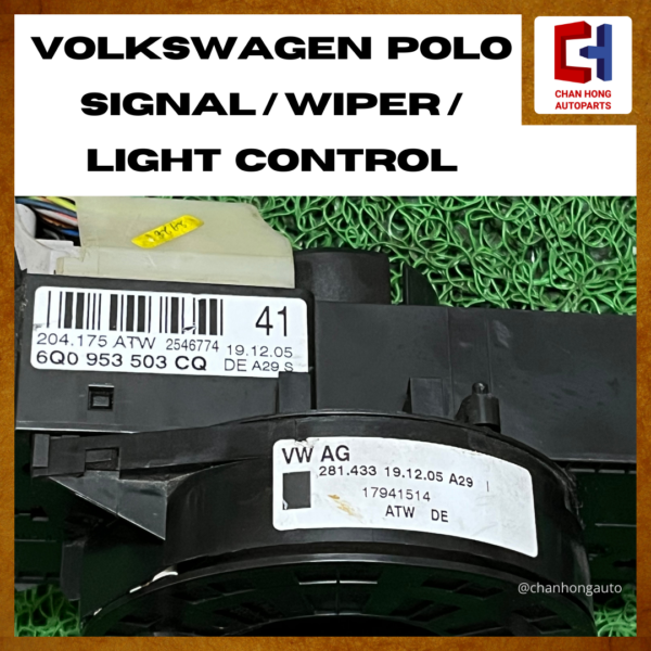 Volkswagen Polo Signal / Wiper / Light Control [6Q0953503][Original from Germany][Used] - Image 7