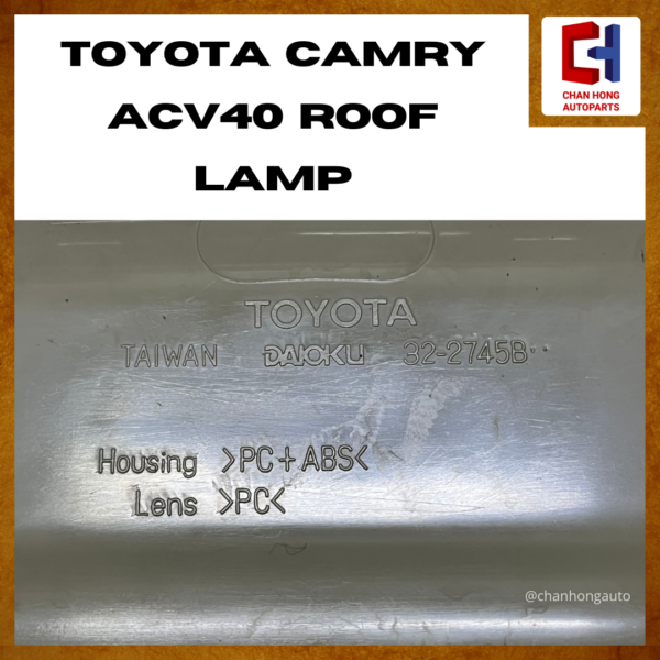 Toyota Camry ACV40 Roof Lamp [Original from Taiwan][Used] - Image 3